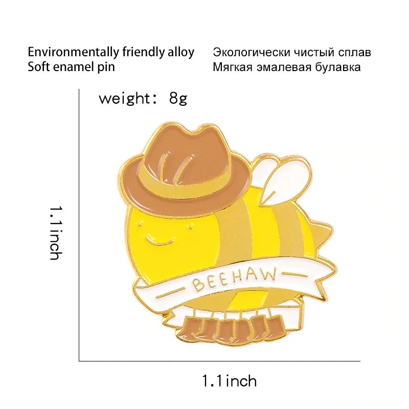 Bee Haw Brooch WEM Support (www.WEM.support)