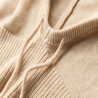 Cozy Knit All-in-One Hat & Scarf Pullover WEM Support (www.WEM.support)