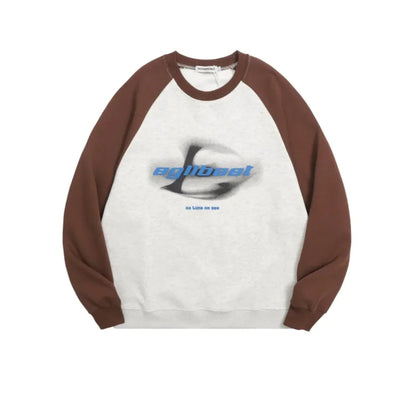 Virtual Shadow Printed Long-Sleeved Sweater WEM Support (www.WEM.support)