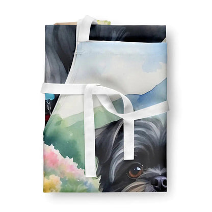 Affenpinscher Spring Garden Apron WEM Support (www.WEM.support)