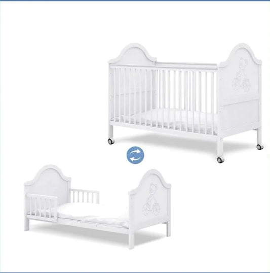 Multi-Function Pine Baby Bed WEM Support (www.WEM.support)