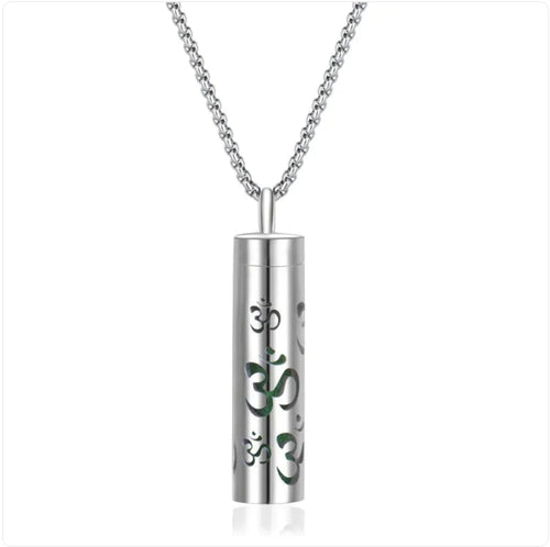 316L Stainless Steel Perfume Oil Diffuser Necklace WEM Support (www.WEM.support)