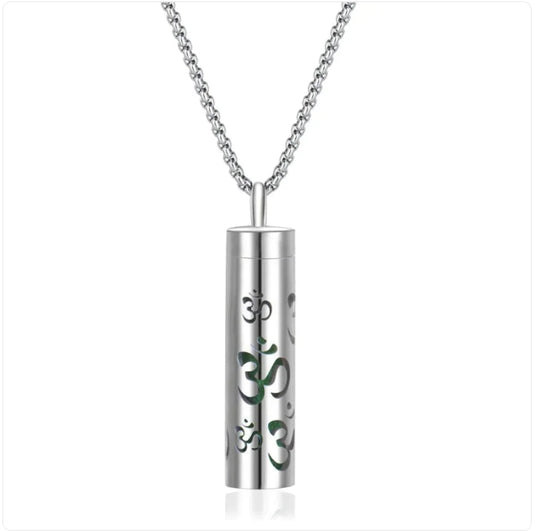 316L Stainless Steel Perfume Oil Diffuser Necklace WEM Support (www.WEM.support)