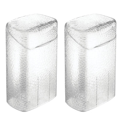 iDesign 53450 Rain Portacepillos de Dientes Centro Dental para Pasta de Dientes, Cepillo de Dientes Eléctrico, Irrigador Bucal, Organizador de Encimera de Baño Transparente HejK.com