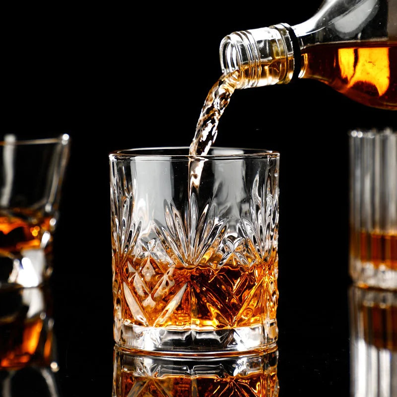 Crystal Whiskey Shot Glass Set WEM Support (www.WEM.support)