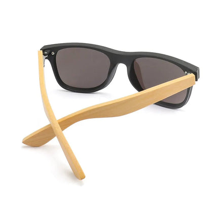 Bamboo Wood HD Polarized Sunglasses WEM Support (www.WEM.support)
