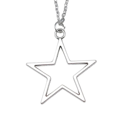 Simple Vintage Hollow Star Pendant Necklace WEM Support (www.WEM.support)