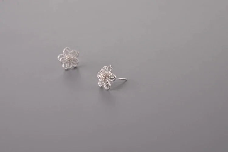 Hibiscus Style Stud Simple Earrings WEM Support (www.WEM.support)