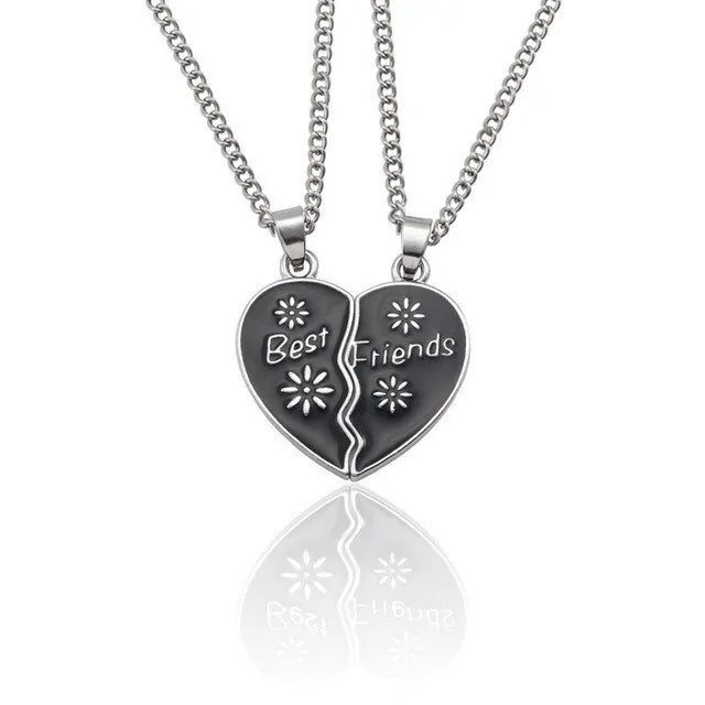 Star Moon Best Friend Pendant Necklace Set WEM Support (www.WEM.support)