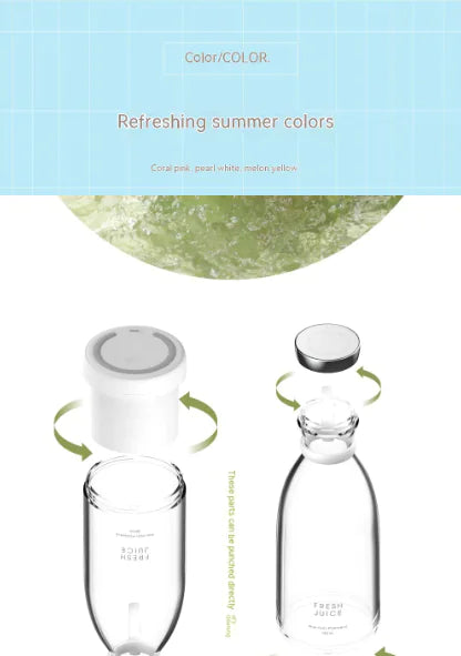 USB Magnetic Charging Mini Portable Travel Electric Juicer WEM Support (www.WEM.support)