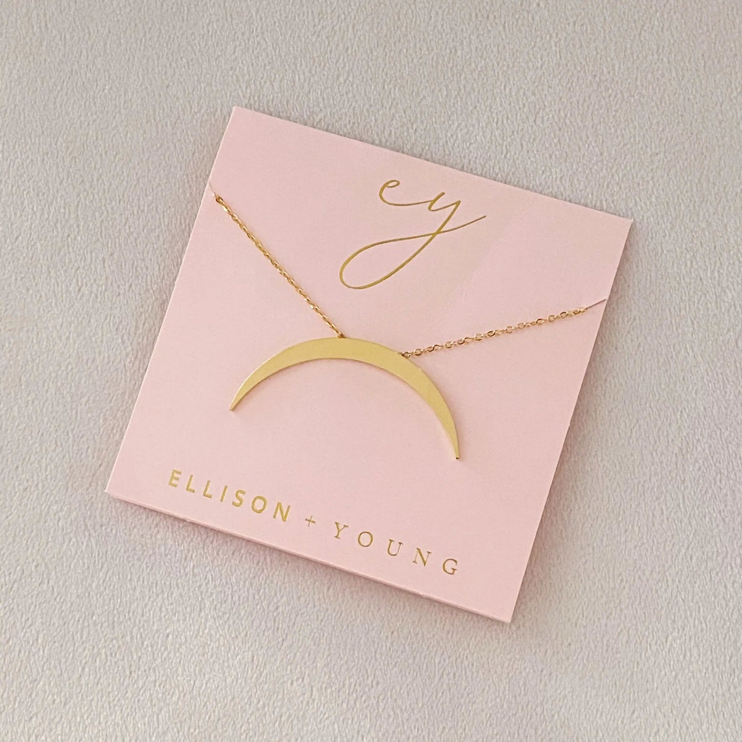 Glam Boho Crescent Necklace WEM Support (www.WEM.support)