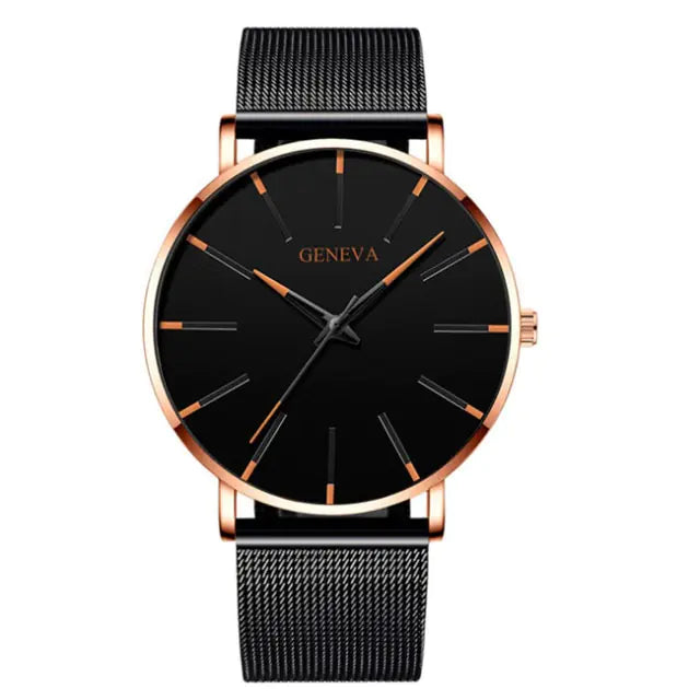Minimalist Men's Fashion Ultra Thin Watch WEM Support (www.WEM.support)