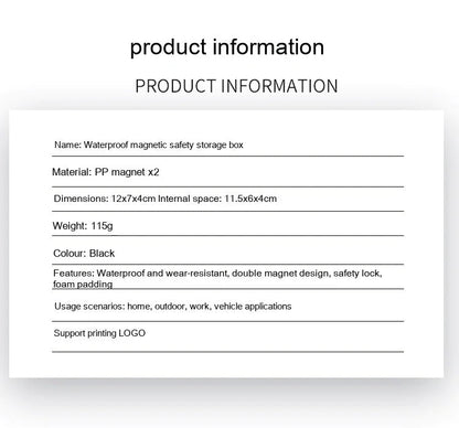 Magnetic Storage Box WEM Support (www.WEM.support)