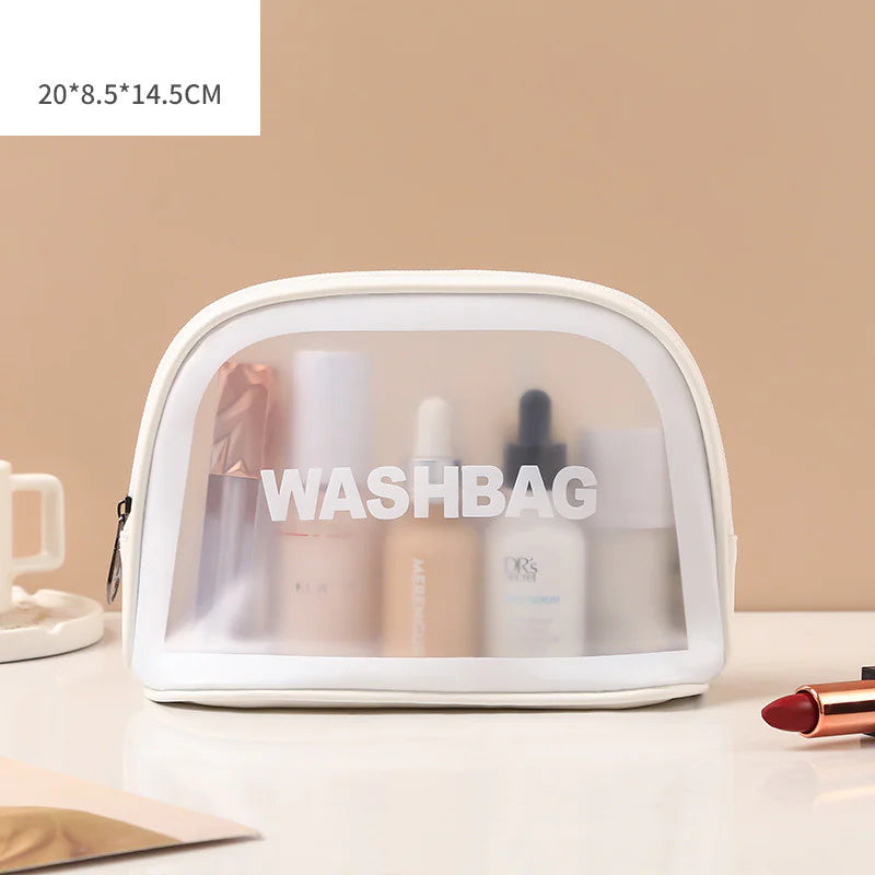 Transparent Makeup and Wash Bag Set WEM Support (www.WEM.support)