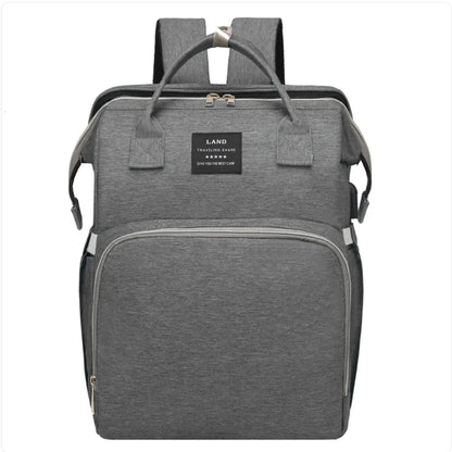 Multifunctional Maternity Diaper Backpack with Removable Mosquito Net and Baby Crib WEM Support (www.WEM.support)