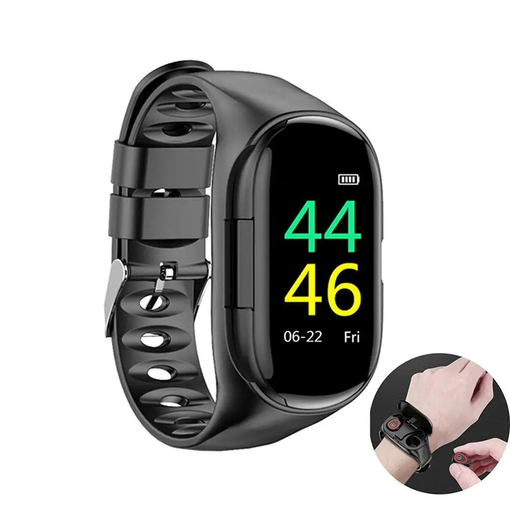 2-In-1 Smart Watch And Wireless Earbuds WEM Support (www.WEM.support)