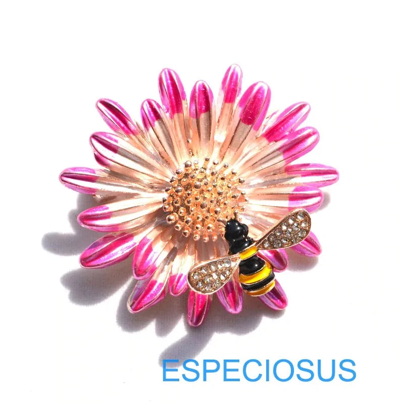 Bee in Pink Flower WEM Support (www.WEM.support)