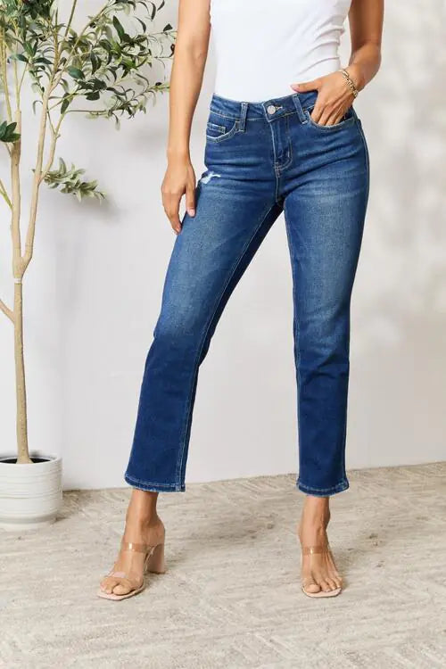 Distressed Cropped Jeans WEM Support (www.WEM.support)