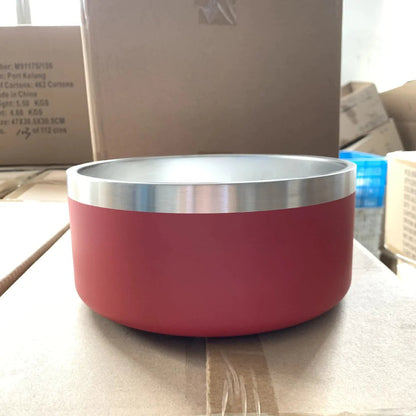 Stainless Steel Dog Bowl Upright Dog Bowl WEM Support (www.WEM.support)