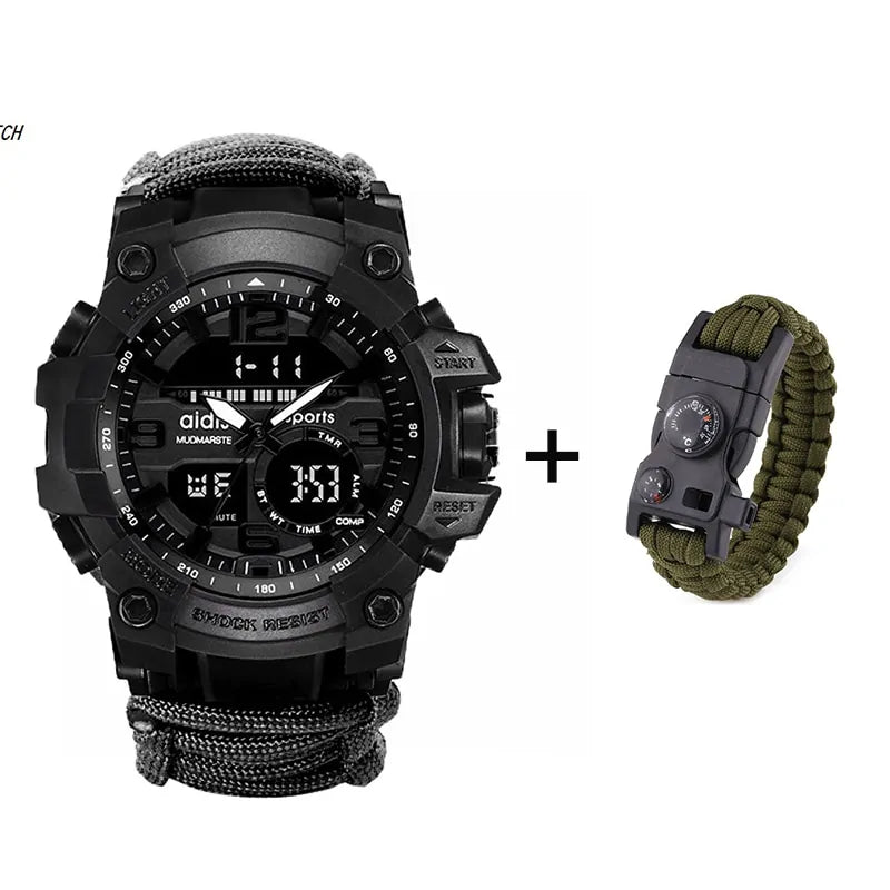 Waterproof LED Military Sports Watch WEM Support (www.WEM.support)