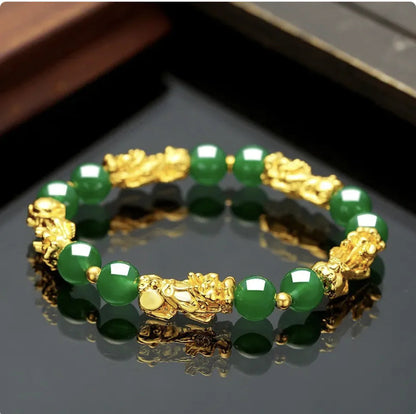 Vietnam Sand Gold Obsidian Bracelet for Men and Women WEM Support (www.WEM.support)