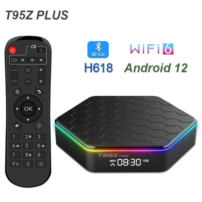 2023 Upgraded T95Z Plus Smart Android 12.0 TV Box Quad Core 6K HD Stream Player WEM Support (www.WEM.support)