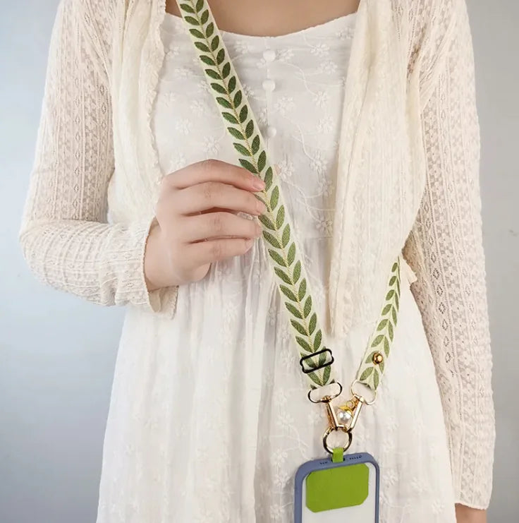 Hands-Free Crossbody Phone Lanyard WEM Support (www.WEM.support)