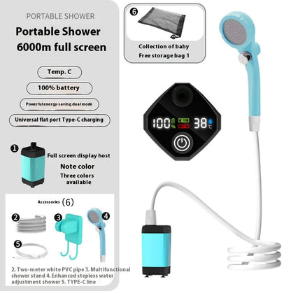 Portable Outdoor Shower WEM Support (www.WEM.support)