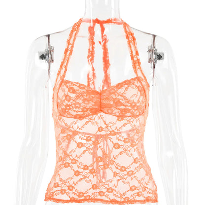 Lace Splice Halter Top WEM Support (www.WEM.support)