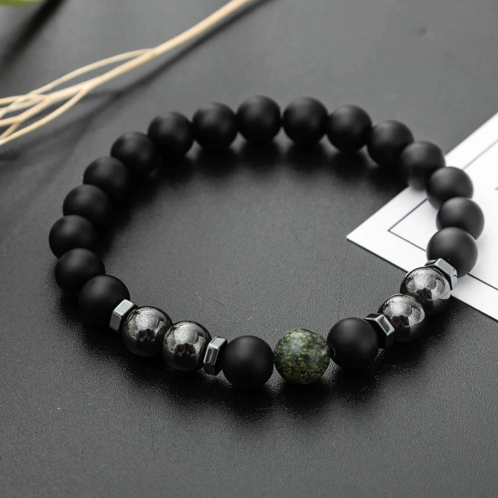 Frosted Stone Magnet Bracelet WEM Support (www.WEM.support)