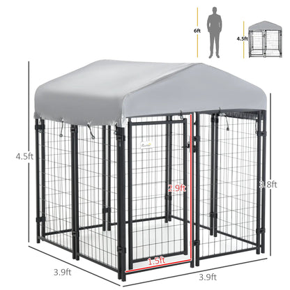 The Dog Playpen Has A Lockable Door And A Waterproof Canopy For Small And Medium-sized Dogs WEM Support (www.WEM.support)