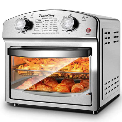 Stainless Steel 12 Liter Air Fryer With Dual Knob Control WEM Support (www.WEM.support)