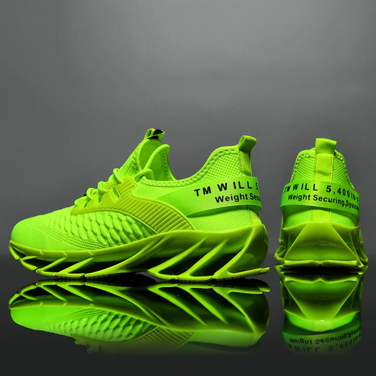 All-match Knife-edge Knit White Shoes WEM Support (www.WEM.support)