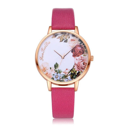 Simple White Floral Watch WEM Support (www.WEM.support)