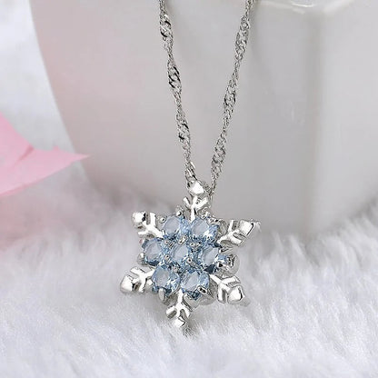 Snowflake Charm Necklace Set WEM Support (www.WEM.support)
