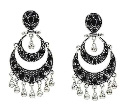 Egypt Vintage Silver Alloy Earrings for Women WEM Support (www.WEM.support)