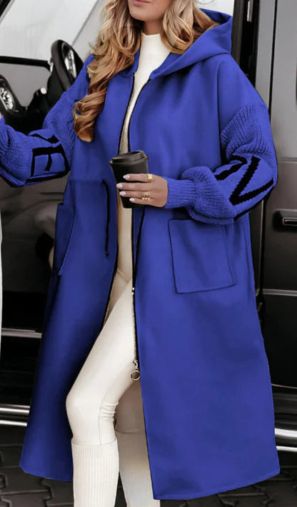 Windbreaker Long Jacket With Pockets For Women WEM Support (www.WEM.support)