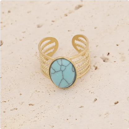 Women's Star & Moon Stainless Steel Ring WEM Support (www.WEM.support)