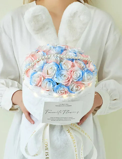 Rabbit Ears Rose Bouquet WEM Support (www.WEM.support)