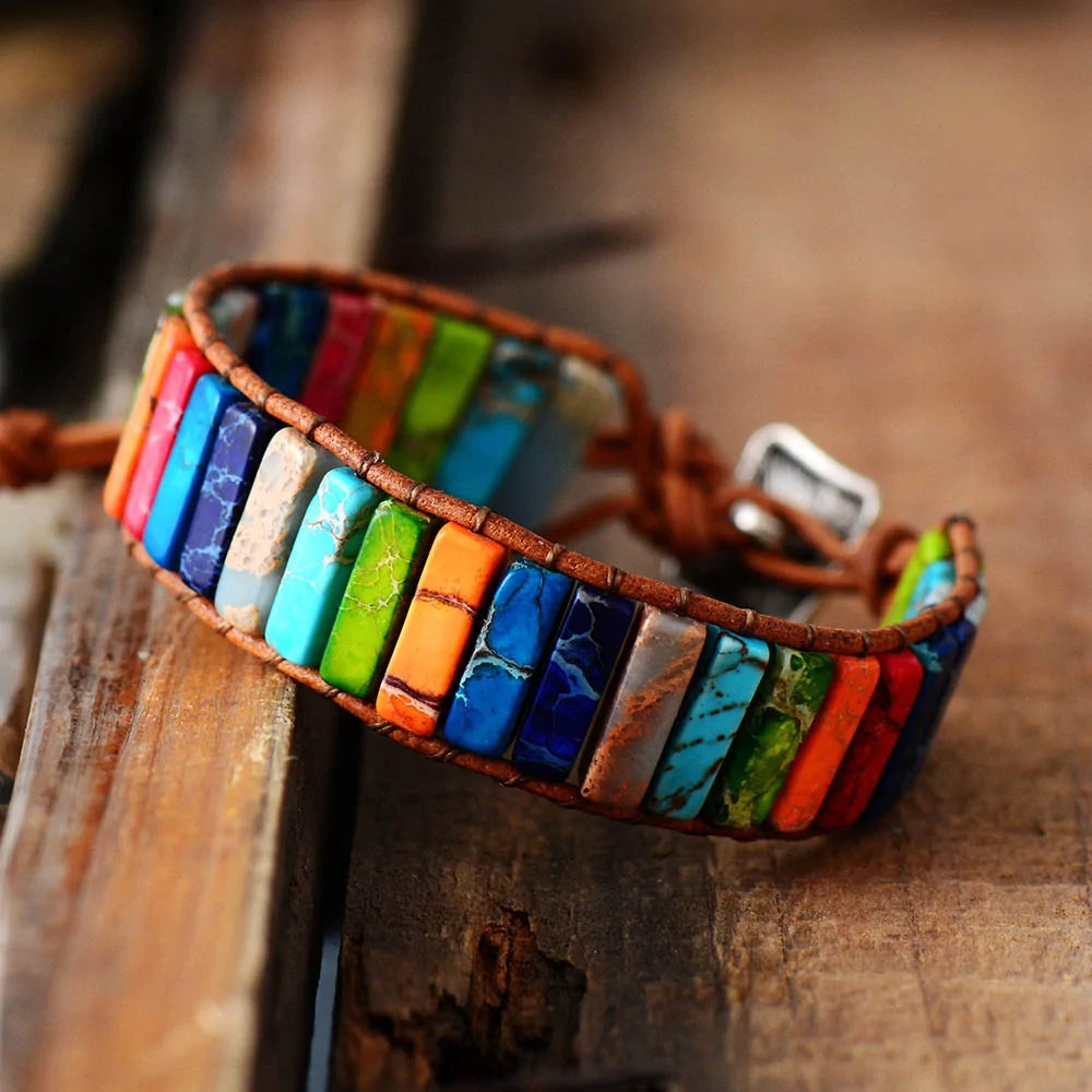 Leather Wrap Bracelet WEM Support (www.WEM.support)