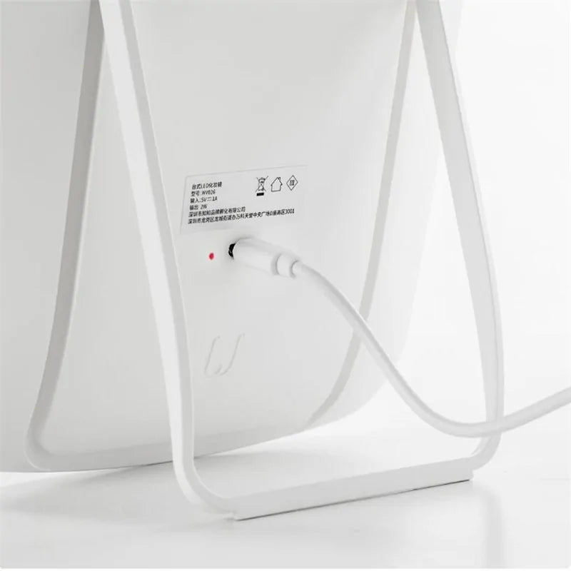 Intelligent Portable Makeup Mirror Desktop Led Light WEM Support (www.WEM.support)