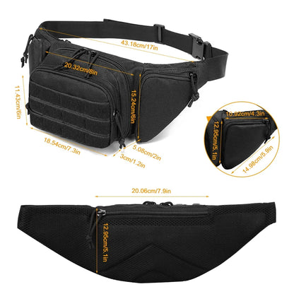 New Outdoor Tactical Multifunctional Storage Belt Bag