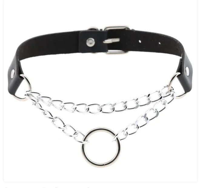 Personalized Punk Leather Collar Necklace Simple And Fashionable WEM Support (www.WEM.support)