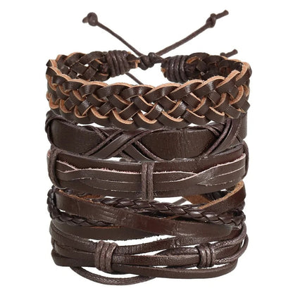 Multilayer Leather Bracelet WEM Support (www.WEM.support)