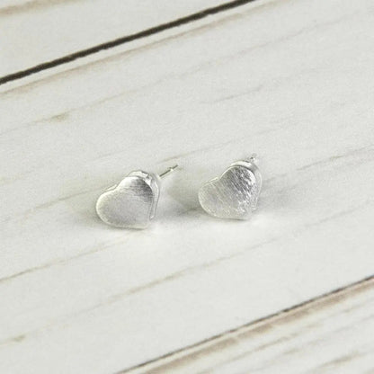 Sterling Silver Double Heart Earrings WEM Support (www.WEM.support)