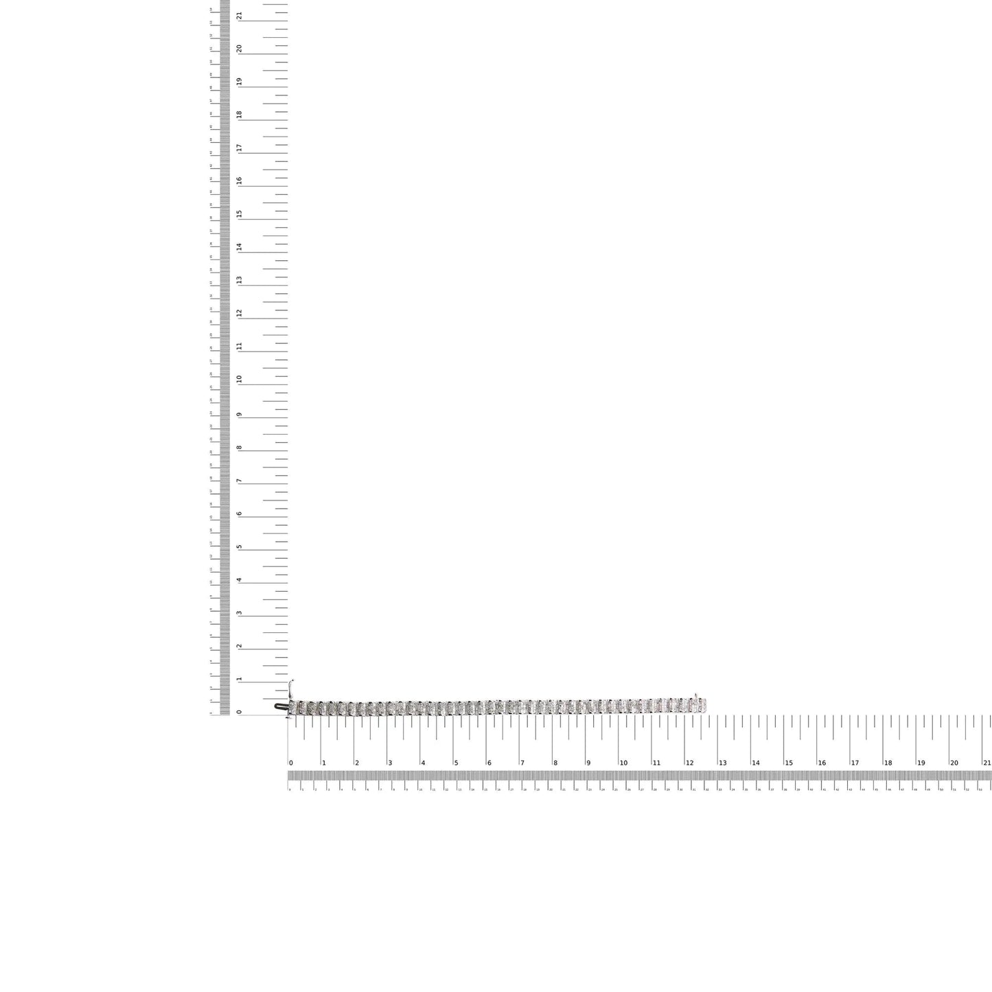 14K Gold 5.00 Cttw Square Princess Cut White Diamond Rectangular Invisible Set Link Tennis Bracelet (H-I Color, SI2-I1 Clarity) - 7.25” Inches WEM Support (www.WEM.support)