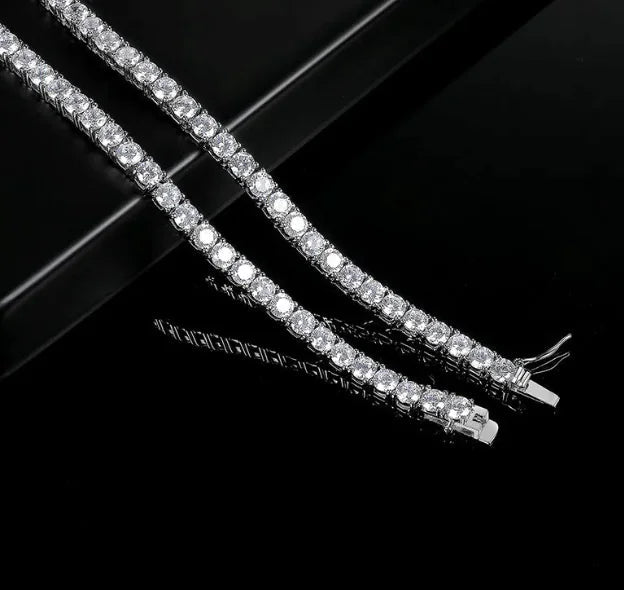 925 Silver Four - Claw Necklace - Catch Cards