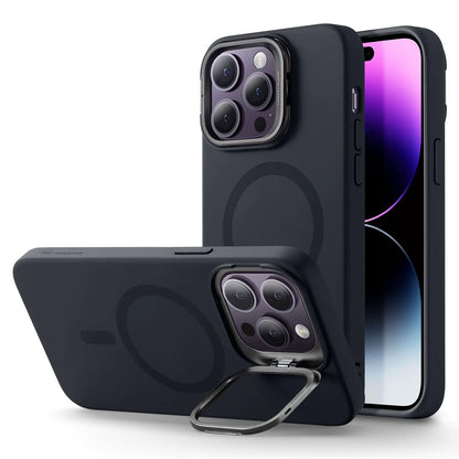 ESR for iPhone 15 Plus Case, Compatible with MagSafe, Military-Grade Protective Case, Built-in Stash Stand Phone Case, Scratch-Resistant Back Cover, Classic Series, Clear