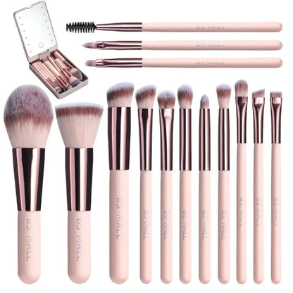 Makeup Brushes with Luminous Mirror WEM Support (www.WEM.support)