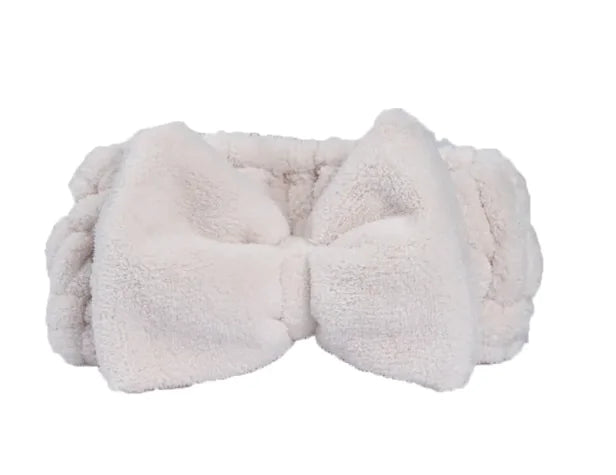 Cozy Coral Fleece Headband WEM Support (www.WEM.support)
